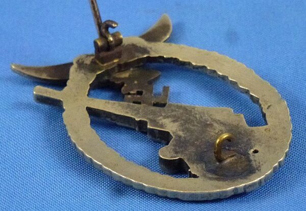 Luftwaffe Flak Artillery Badge in Tombac by Brehmer - Image 4