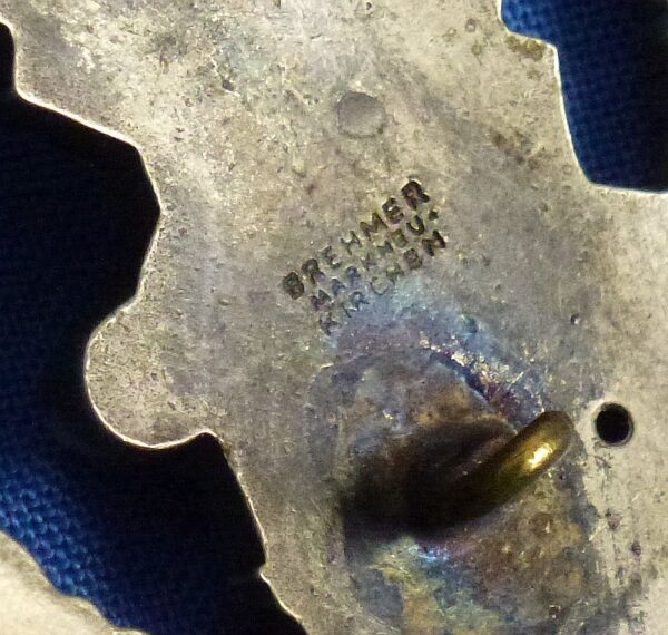Luftwaffe Flak Artillery Badge in Tombac by Brehmer - Image 5