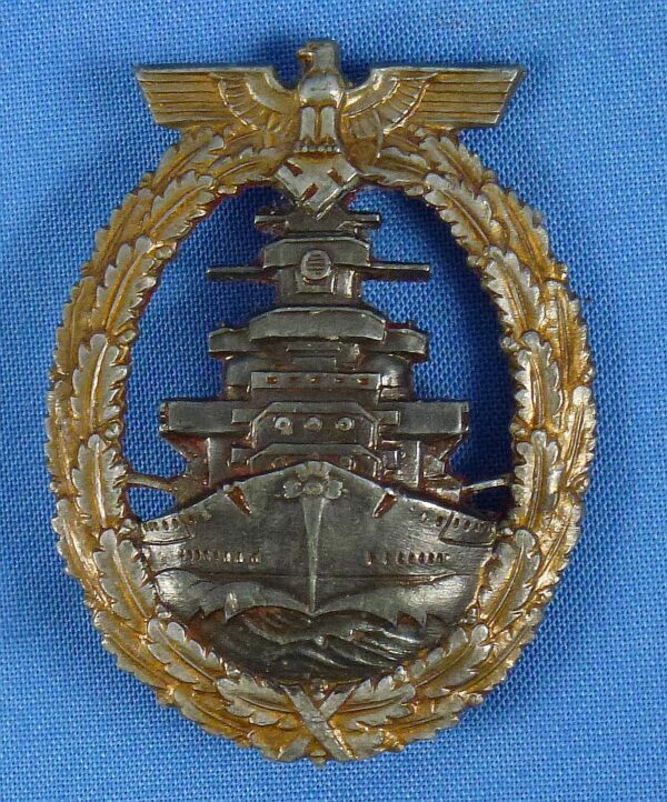 Kriegsmarine High Seas Fleet Badge by Richard Simm & Sohne