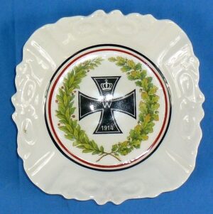 WWI Imperial German Patriotic Iron Cross Plate