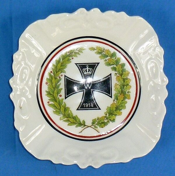 WWI Imperial German Patriotic Iron Cross Plate