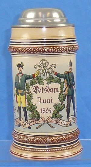 1894 Imperial German Jaeger Units Stein
