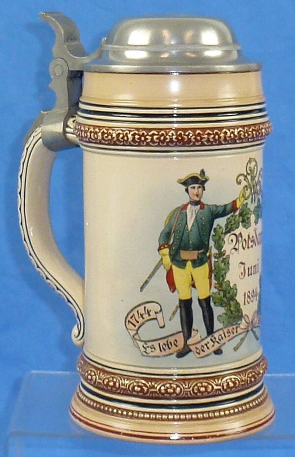 1894 Imperial German Jaeger Units Stein - Image 4