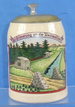 Third Reich West Wall Commemorative Service Stein