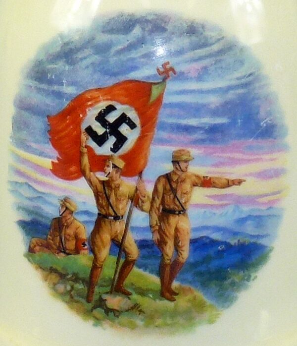 Named Third Reich Stein Depicts Storm Troops on the March - Image 2
