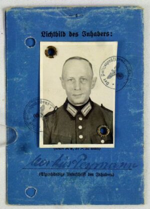 1943 Third Reich Police Dienstausweis