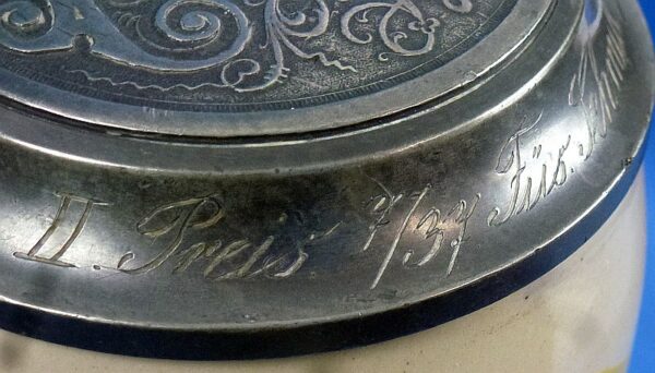 Named 37th (West Prussian) Fusilier Regiment "von Steinmetz" Prize Stein - Image 4