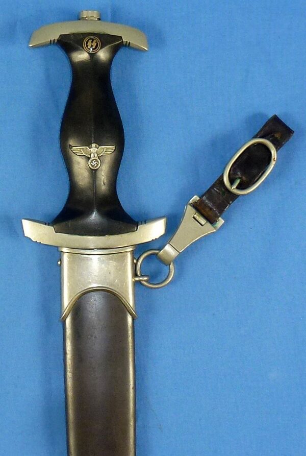 Early SS Service Dagger by Robert Klaas with Hanger and Stamped SS Member Number