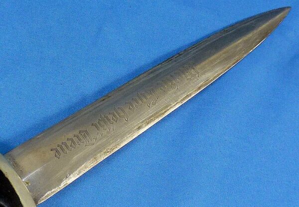 Early SS Service Dagger by Robert Klaas with Hanger and Stamped SS Member Number - Image 4