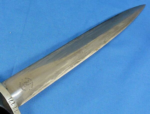 Early SS Service Dagger by Robert Klaas with Hanger and Stamped SS Member Number - Image 5