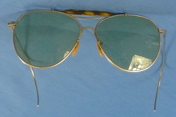 Cased WWII Bausch & Lomb Aviator Sunglasses - Image 2