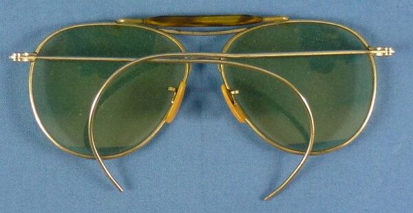 Cased WWII Bausch & Lomb Aviator Sunglasses - Image 3