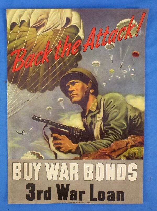 1943 Window Poster: "Back the Attack!"