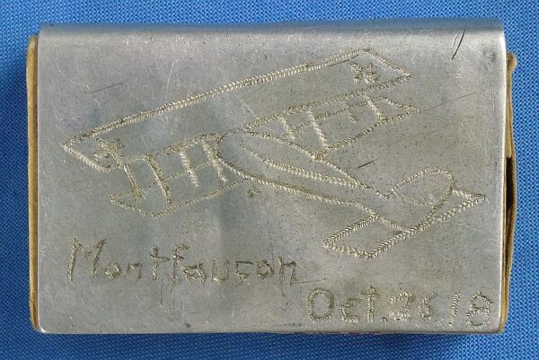 WWI 23rd Engineers Trench Art Match Safe