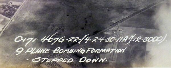 Large Photograph of Nine US Army Biplane Bombers - Image 2