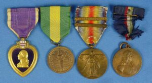 Mexican Border / World War I 37th Division Purple Heart Medals Group