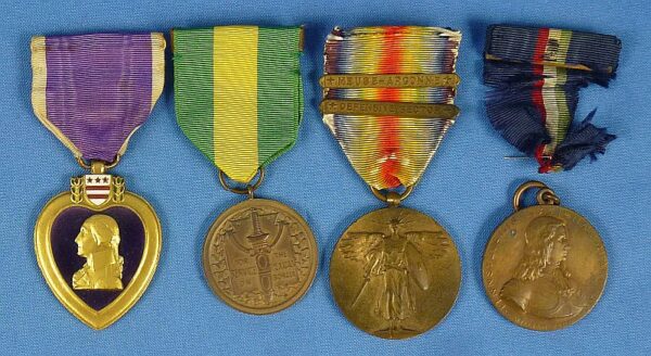 Mexican Border / World War I 37th Division Purple Heart Medals Group