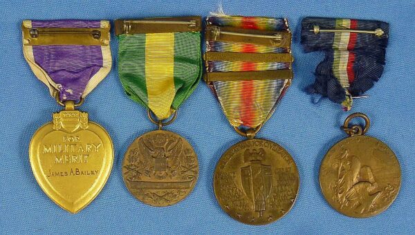 Mexican Border / World War I 37th Division Purple Heart Medals Group - Image 2