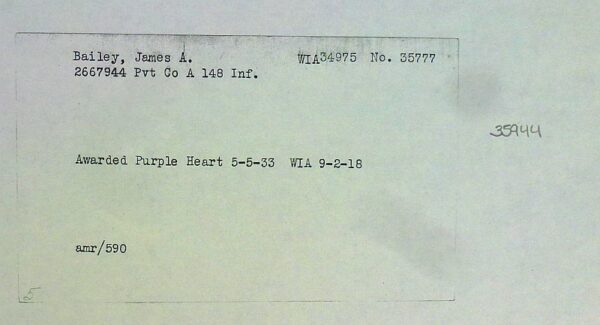 Mexican Border / World War I 37th Division Purple Heart Medals Group - Image 5