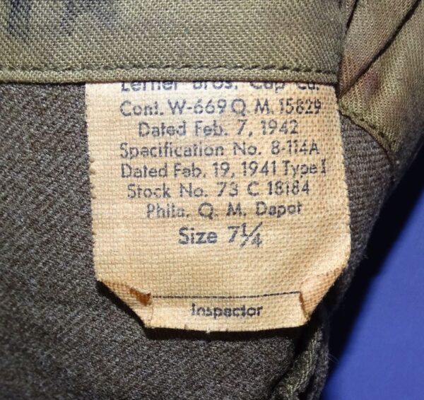 Named 1st Special Service Force Overseas Cap / Contract Date 1942 - Image 2