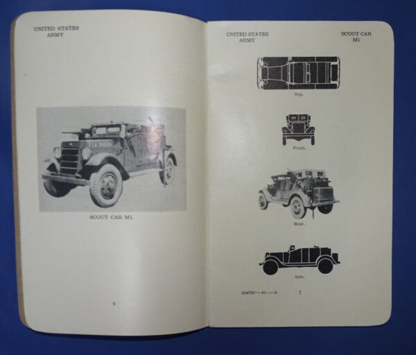 WWII Military Intelligence Manual ID of U.S. Armored Vehicles FM 30-40 1941 - Image 2
