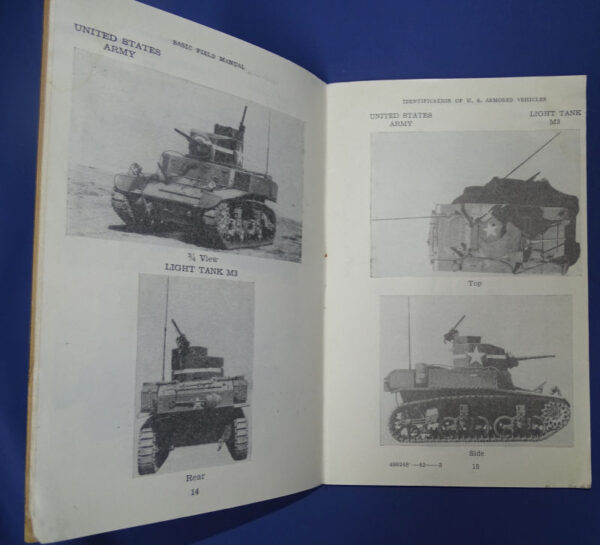 WWII Military Intelligence Manual Identification Of U.S. Armored Vehicles FM 30-40 1943 - Image 2