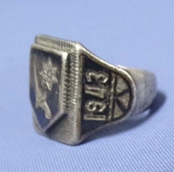 WWII Persian Gulf Command Iran 1943 Enameled Ring - Image 3