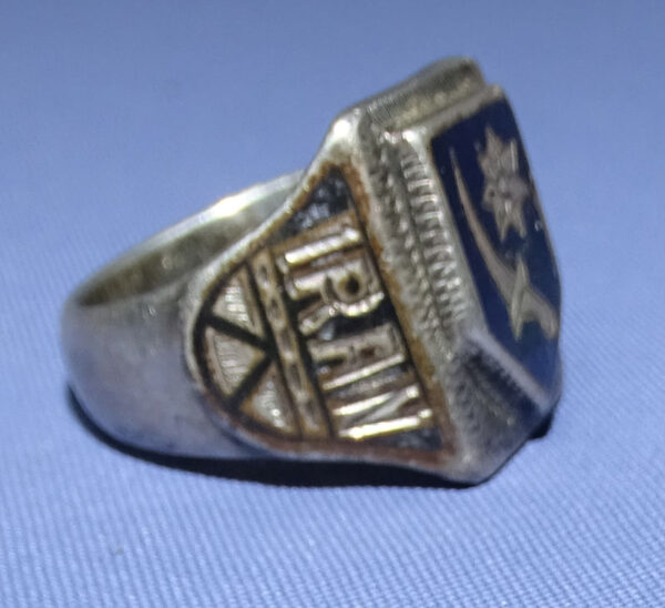WWII Persian Gulf Command Iran 1943 Enameled Ring - Image 2