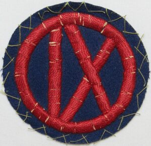 WWI 9th Corps Patch