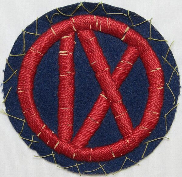 WWI 9th Corps Patch