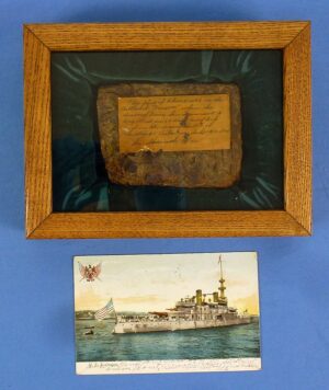 Souvenir Tobacco Plug from the Battleship Oregon and the Battle of Santiago