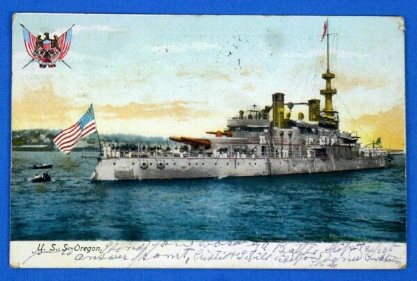 Souvenir Tobacco Plug from the Battleship Oregon and the Battle of Santiago - Image 3