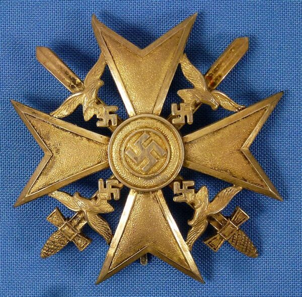 Luftwaffe Legion Condor Observer Medals and Documents Group with Spanish Cross in Silver - Image 2
