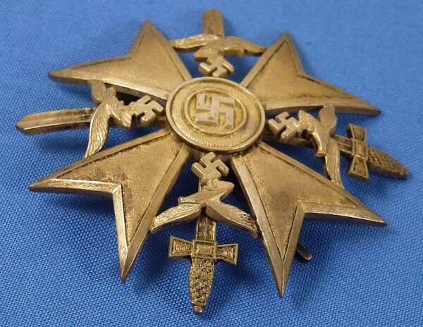 Luftwaffe Legion Condor Observer Medals and Documents Group with Spanish Cross in Silver - Image 3