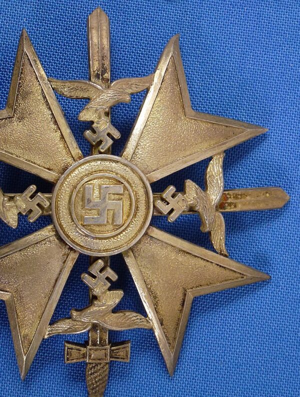 Luftwaffe Legion Condor Observer Medals and Documents Group with Spanish Cross in Silver - Image 4