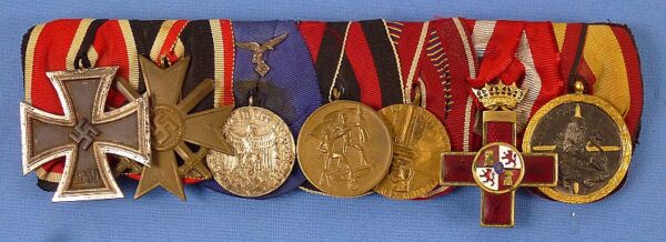 Luftwaffe Legion Condor Observer Medals and Documents Group with Spanish Cross in Silver - Image 14