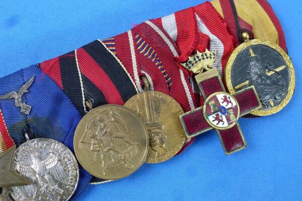 Luftwaffe Legion Condor Observer Medals and Documents Group with Spanish Cross in Silver - Image 16