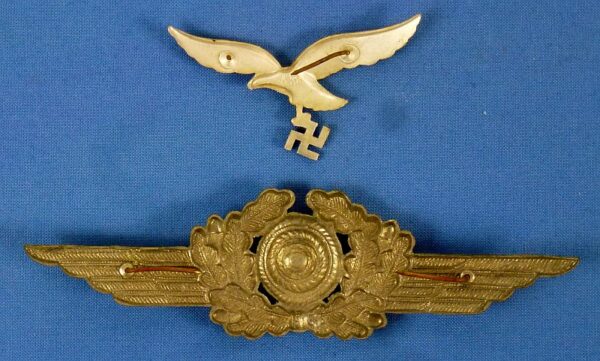 Luftwaffe Legion Condor Observer Medals and Documents Group with Spanish Cross in Silver - Image 32