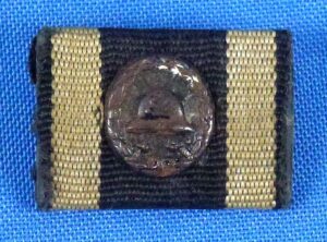 1914 Iron Cross Second Class Ribbon with Black Wound Badge Device