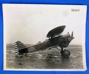Large Original Photograph of the First Curtiss P-5 "Superhawk" Biplane