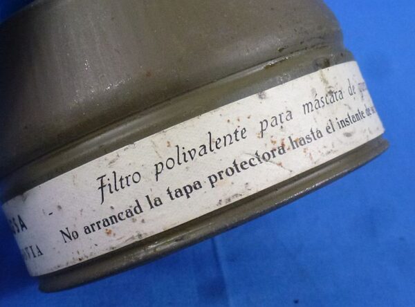 Spanish Civil War Gas Mask in Carrying Canister - Image 7