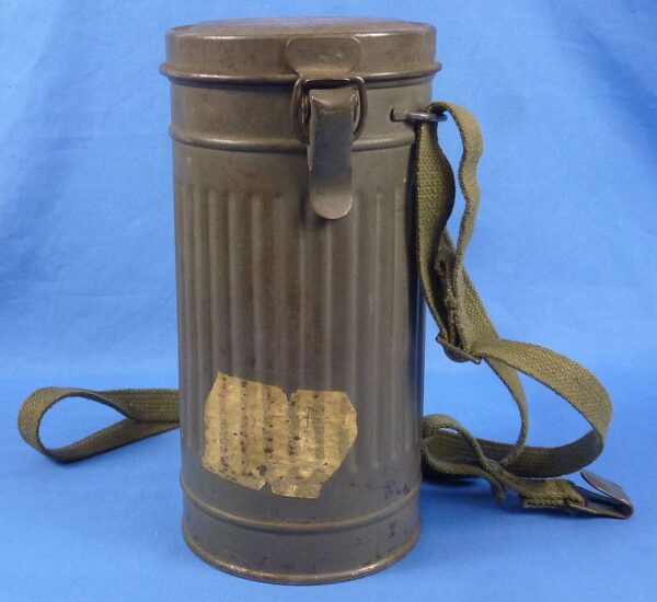 Spanish Civil War Gas Mask in Carrying Canister - Image 10