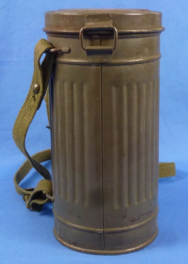 Spanish Civil War Gas Mask in Carrying Canister - Image 11