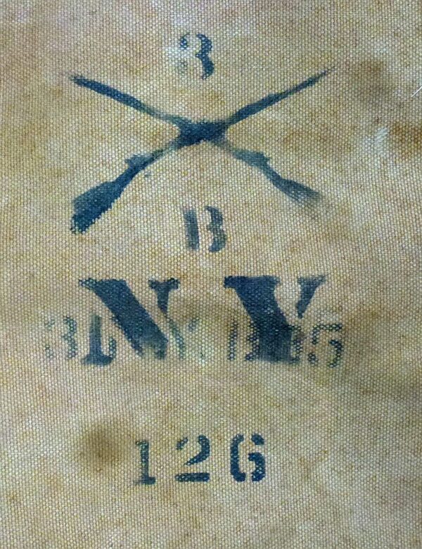 1885 Dated Spanish American War Model 1878 New York National Guard Haversack - Image 2