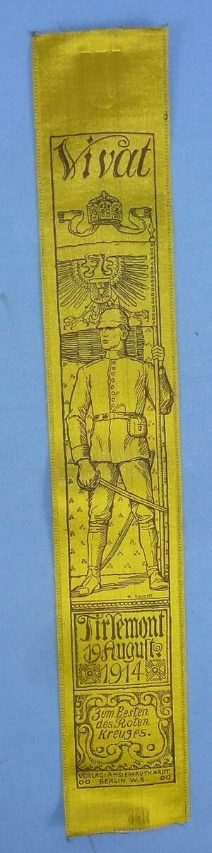 Imperial German 1914 Battle of Tirlemont Vivat Ribbon