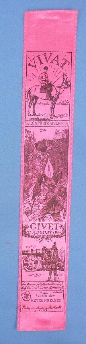 Imperial German 1914 Battle of Givet Vivat Ribbon