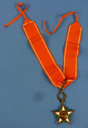 Morocco Order of Ouissam Alaouite Commander Neck Star