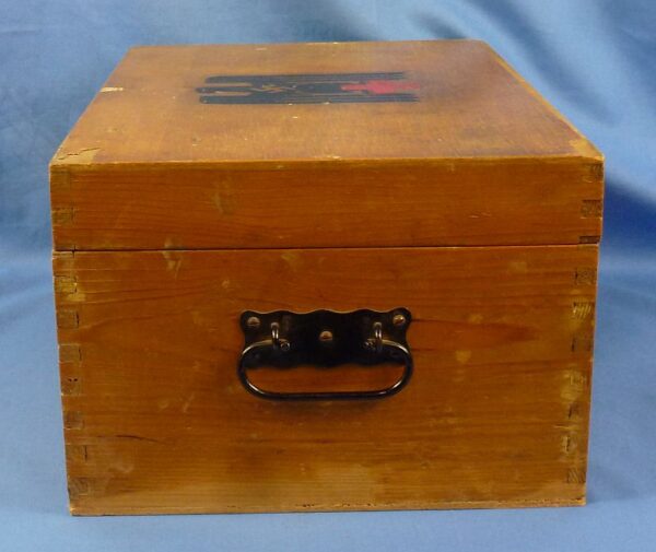 WWII German Red Cross Medical Equipment Wood Case - Image 3