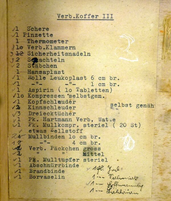 WWII German Red Cross Medical Equipment Wood Case - Image 6