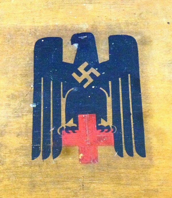 WWII German Red Cross Medical Equipment Wood Case - Image 7